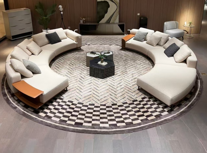 Modern Curved & Modular Hotel Sofa Collection